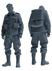 MRY-SFW SSTR197 Miniatures Soldier Model Kit Multi-Pose Soldier Modern Model 5 pcs