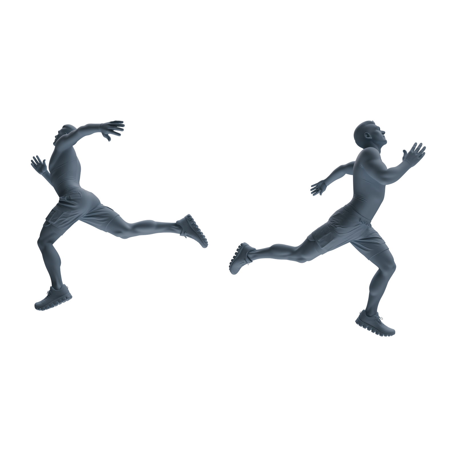 Detail view of MRY-SFW LYTR818 Running Athlete Figure Modern Model 4 pcs Miniature Car Diorama Figures Scene Props Accessories Resin Model