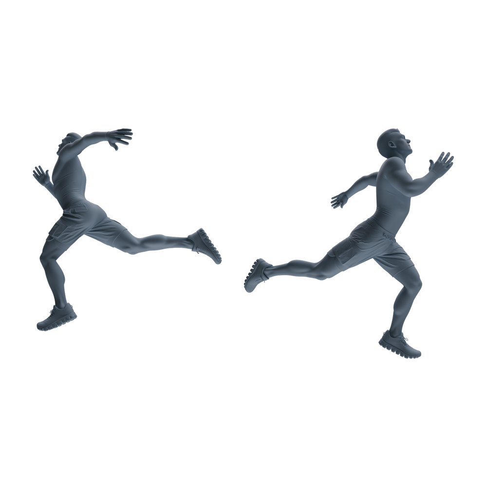 Detail view of MRY-SFW LYTR818 Running Athlete Figure Modern Model 4 pcs Miniature Car Diorama Figures Scene Props Accessories Resin Model
