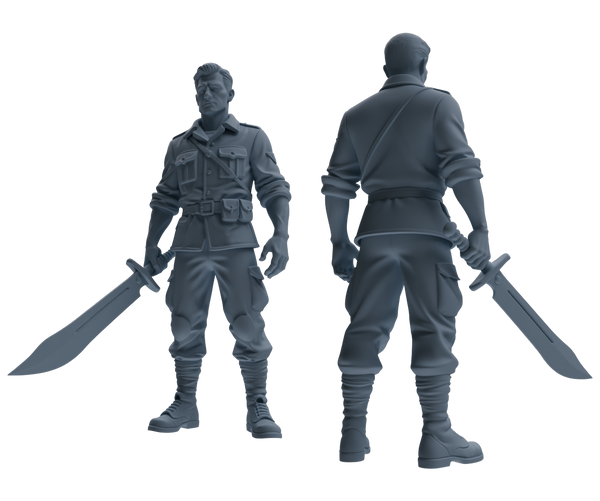 MRY-SFW SSTR176 Miniatures Soldier Model Kit Special Forces Soldier Modern Model 3 pcs