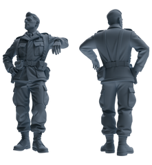 MRY-SFW SSTR182 Miniatures Soldier Model Kit Multi-Purpose Soldier Pose Modern Model 6 pcs