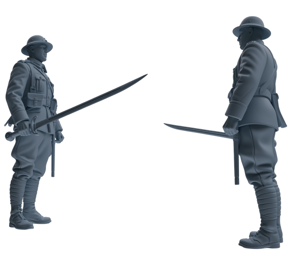 MRY-SFW SSTR207 Miniatures Soldier Model Kit Multi-Pose Combat Soldier Modern Model 6 pcs