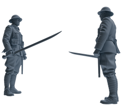 MRY-SFW SSTR207 Miniatures Soldier Model Kit Multi-Pose Combat Soldier Modern Model 6 pcs