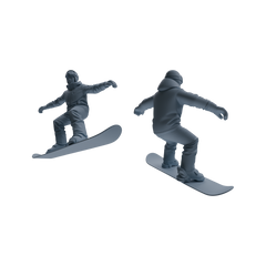 Detail view of MRY-SFW LYTR803 Skiing Figure Modern Model 6 pcs Miniature Car Diorama Figures Scene Props Accessories Resin Model