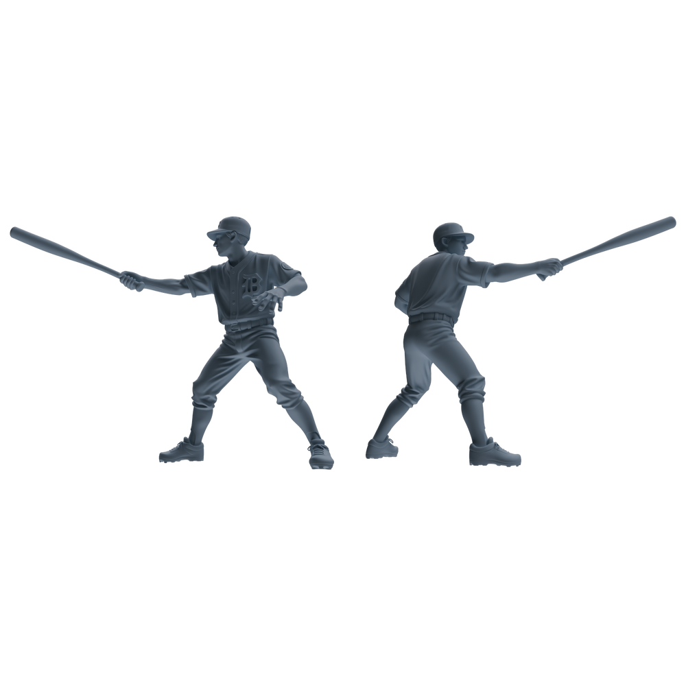 Detail view of MRY-SFW LYTR808 Baseball Player Figure Modern Model 6 pcs Miniature Car Diorama Figures Scene Props Accessories Resin Model
