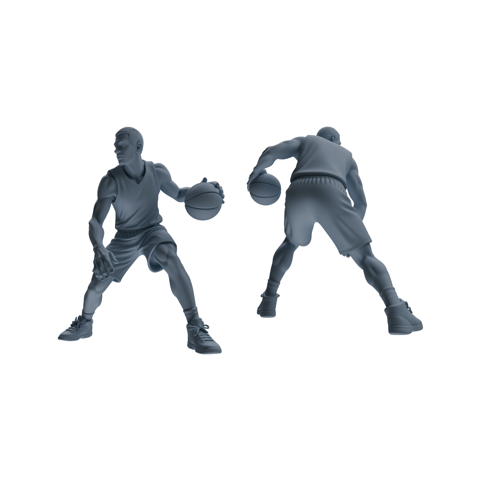 Detail view of MRY-SFW LYTR804 Basketball Player Figure Modern Model 5 pcs Miniature Car Diorama Figures Scene Props Accessories Resin Model