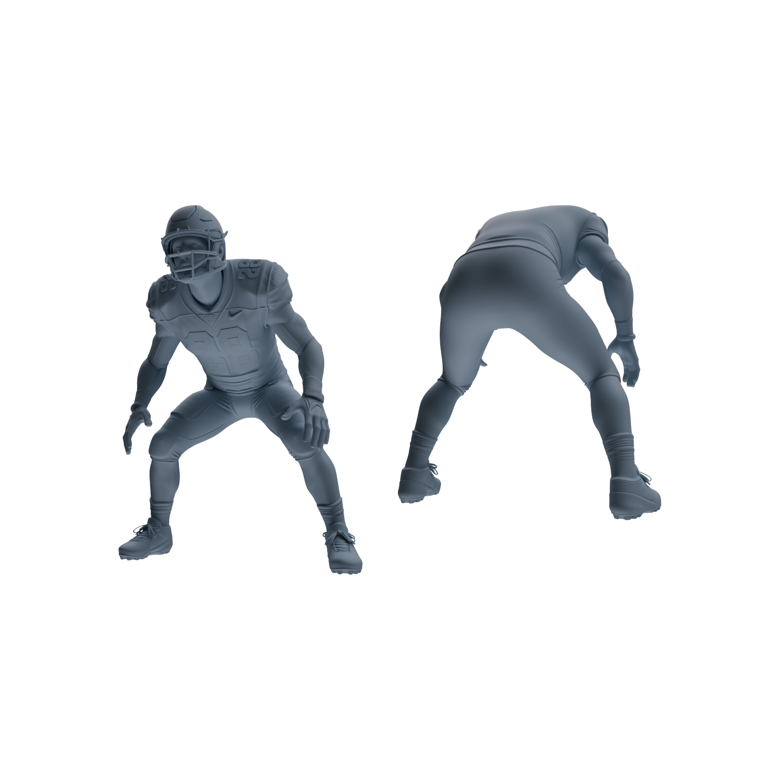 Detail view of MRY-SFW LYTR809 American Football Player Figure Modern Model 5 pcs Miniature Car Diorama Figures Scene Props Accessories Resin Model