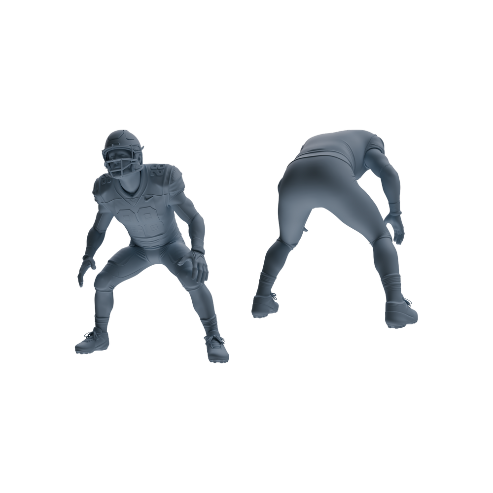 Detail view of MRY-SFW LYTR809 American Football Player Figure Modern Model 5 pcs Miniature Car Diorama Figures Scene Props Accessories Resin Model