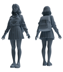 Detail view of MRY-SFW LYTR874 College Style Uniform Girl Modern Model 3 pcs Model