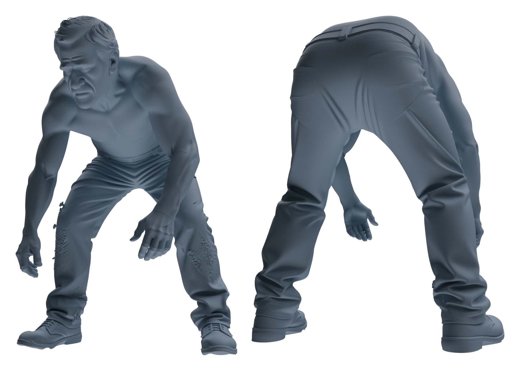 Detail view of MRY-SFW LYTR899 Workwear Worker Man Modern Model 4 pcs Model