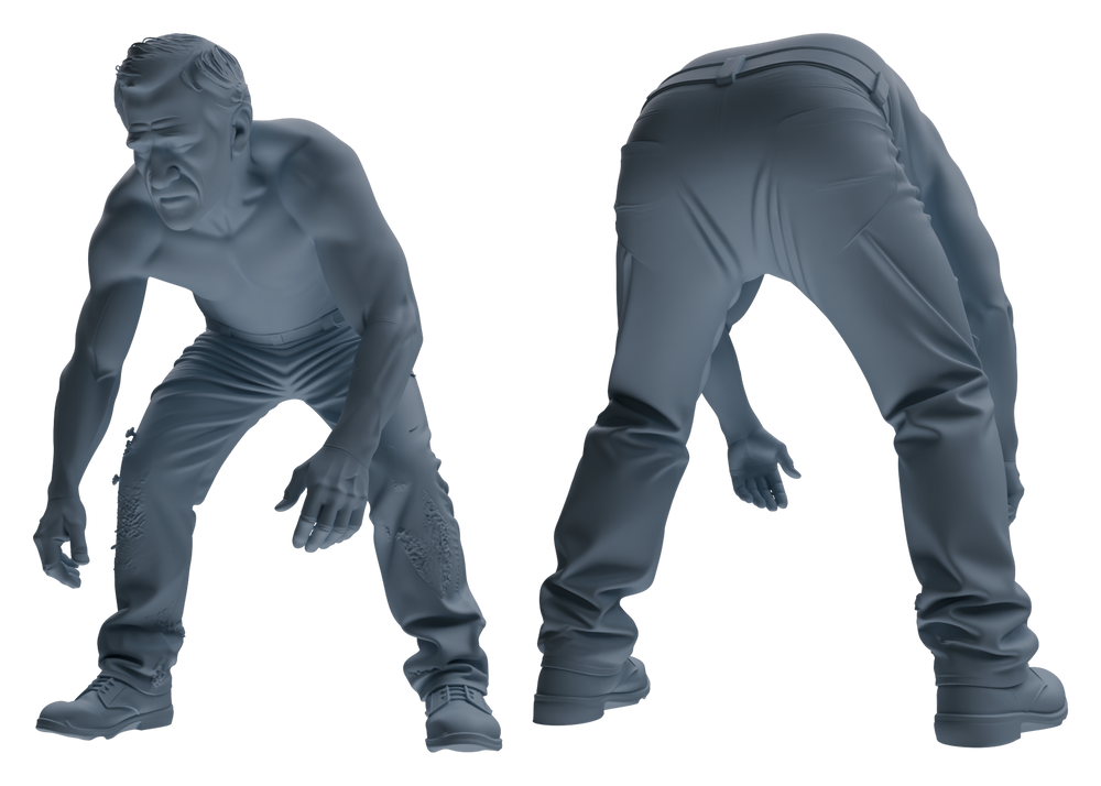 Detail view of MRY-SFW LYTR899 Workwear Worker Man Modern Model 4 pcs Model