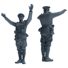 MRY-SFW SSTR203 Miniatures Soldier Model Kit WWI Soldier Pose Modern Model 3 pcs