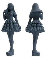 Detail view of MRY-SFW LYTR873 Lolita Girl Figure Modern Model 4 pcs Model