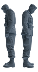 MRY-SFW SSTR194 Miniatures Soldier Model Kit Combat Command Soldier Pose Modern Model 3 pcs