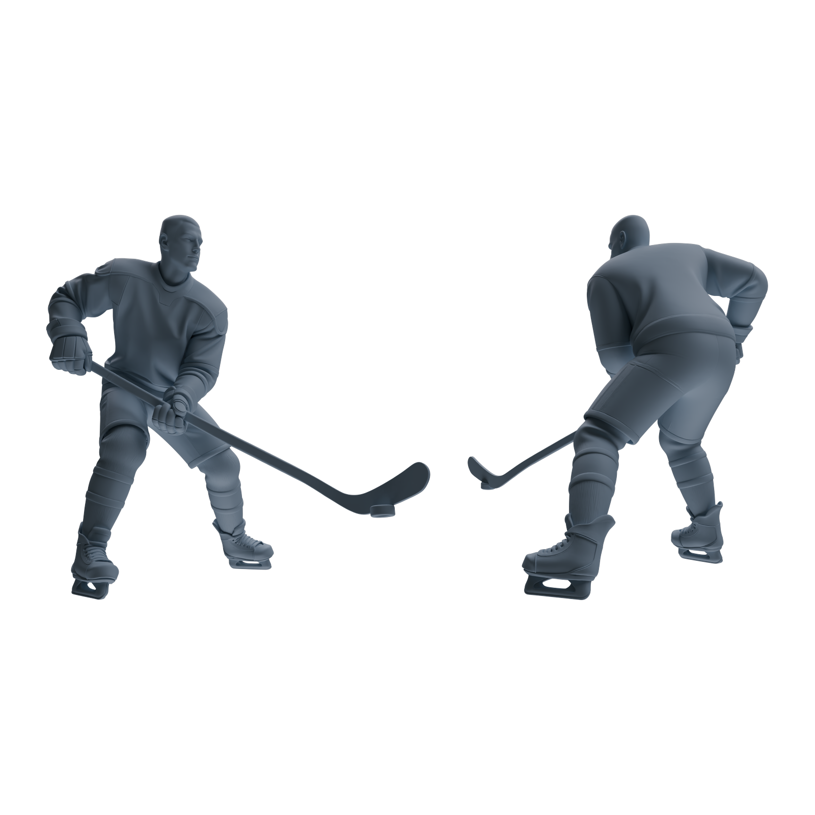 Detail view of MRY-SFW LYTR794 Hockey Figure Modern Model 3 pcs Miniature Car Diorama Figures Scene Props Accessories Resin Model