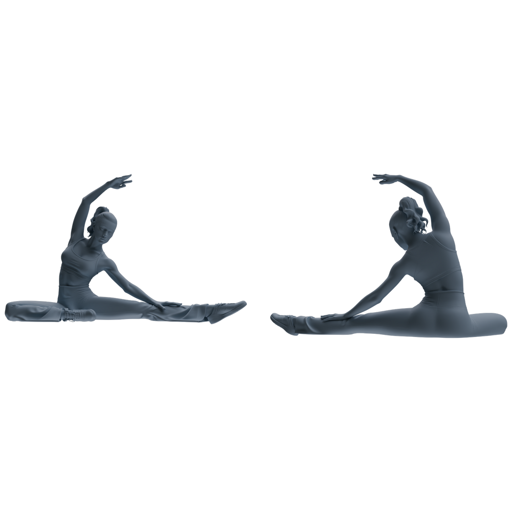 Detail view of MRY-SFW LYTR810 Female Yoga Figure Modern Model 5 pcs Miniature Car Diorama Figures Scene Props Accessories Resin Model