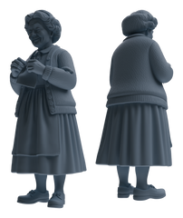 Detail view of MRY-SFW LYTR902 Vintage Elderly Woman Modern Model 4 pcs Model