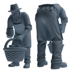 Detail view of MRY-SFW LYTR908 Farm Harvest Character Modern Model 4 pcs Model