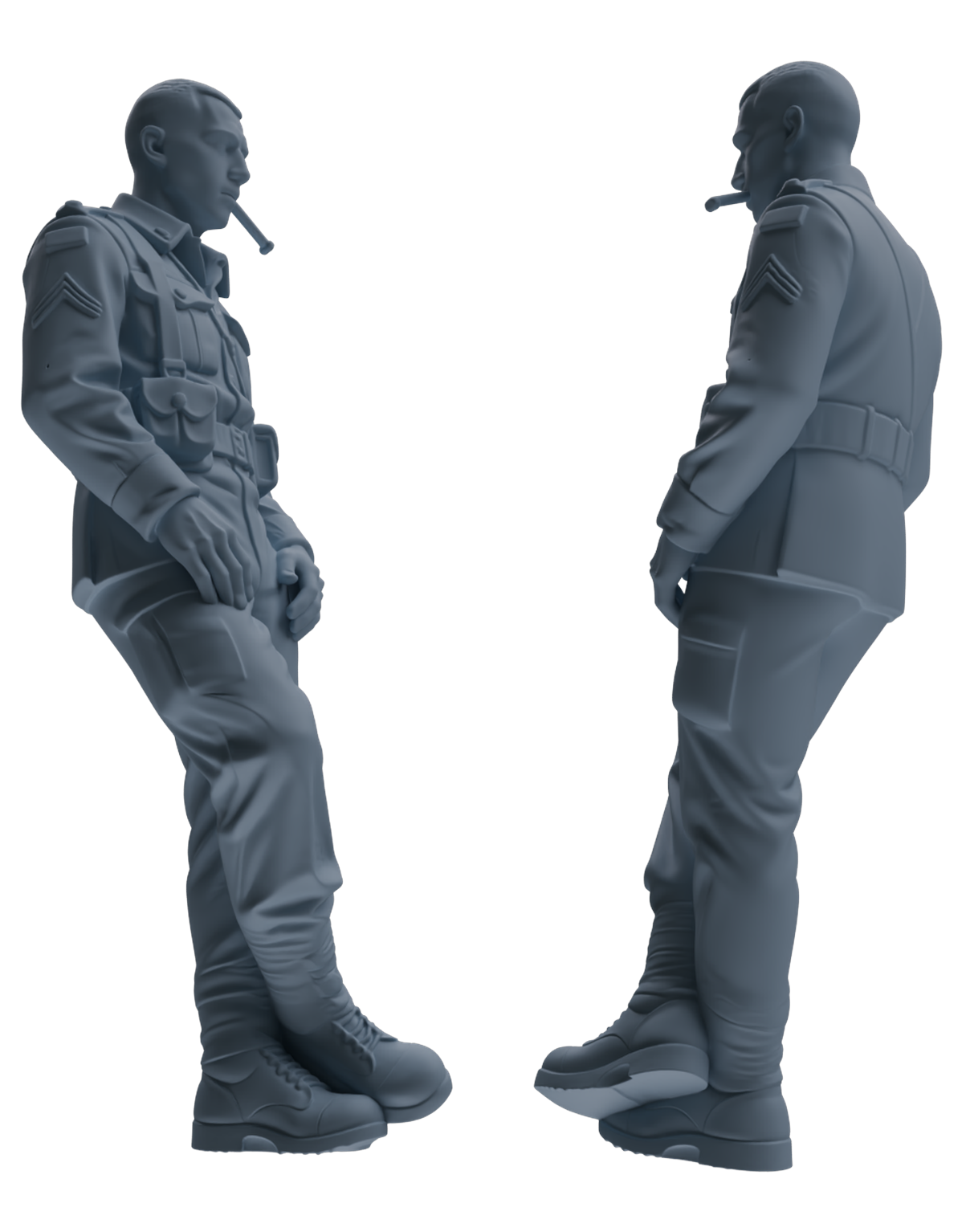 MRY-SFW SSTR178 Miniatures Soldier Model Kit Resting Soldier Pose Modern Model 6 pcs