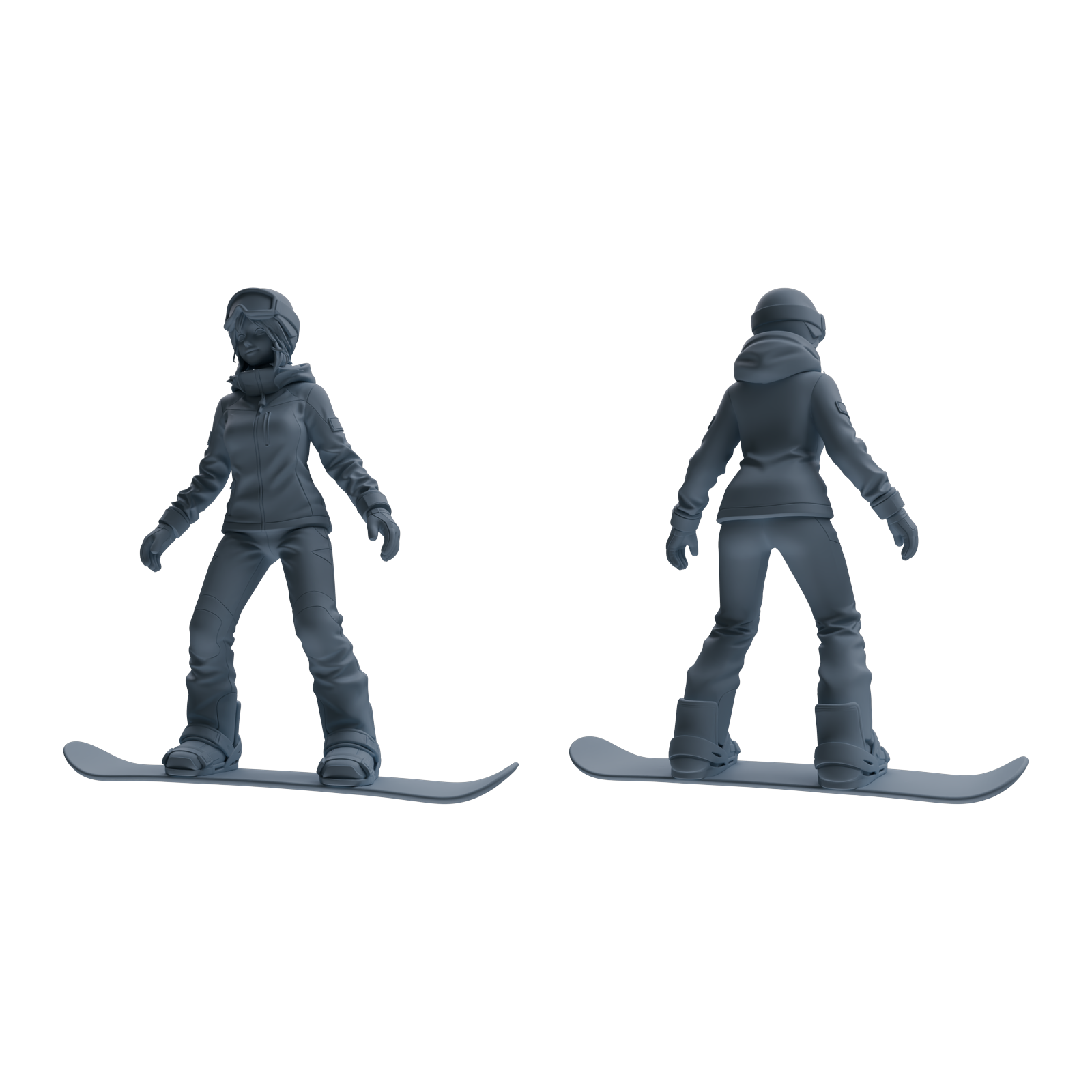 Detail view of MRY-SFW LYTR789 Ski Sports Figure Modern Model 4 pcs Miniature Car Diorama Figures Scene Props Accessories Resin Model