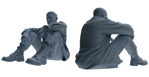 MRY-SFW SSTR204 Miniatures Soldier Model Kit Multi-Scenario Soldier Pose Modern Model 4 pcs