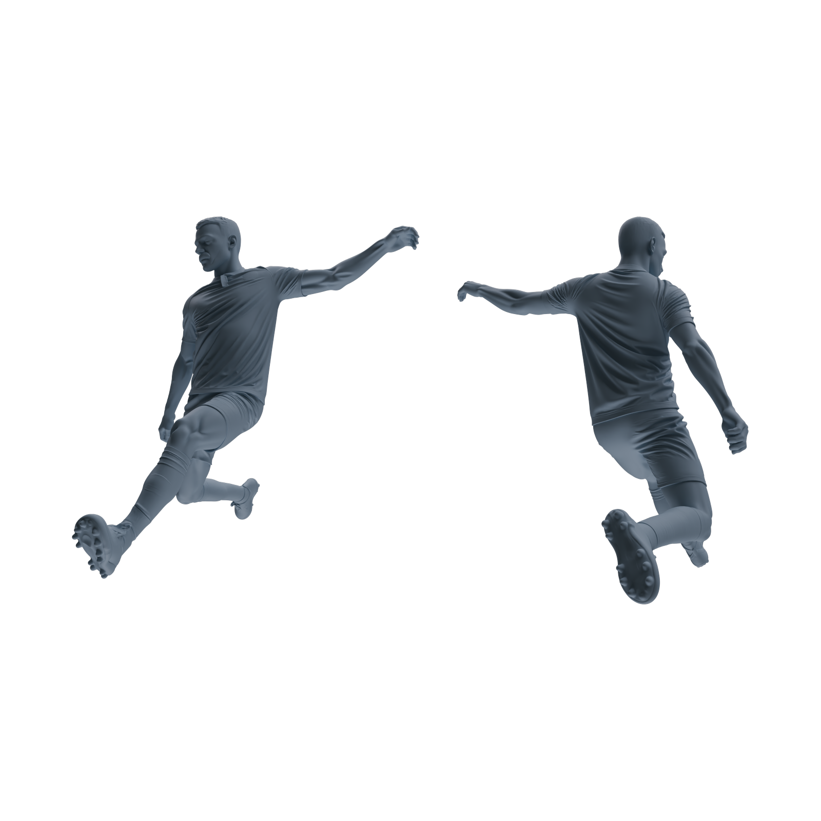 Detail view of MRY-SFW LYTR812 Male Soccer Player Figure Modern Model 6 pcs Miniature Car Diorama Figures Scene Props Accessories Resin Model