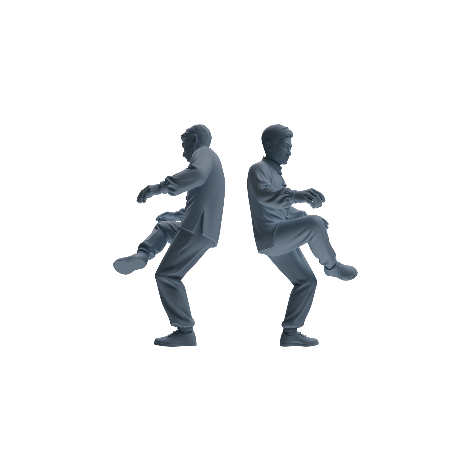 Detail view of MRY-SFW LYTR796 Shuttlecock Kicking Figure Modern Model 4 pcs Miniature Car Diorama Figures Scene Props Accessories Resin Model