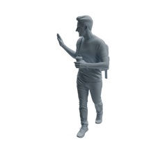 Detail view of MRY-SFW LYTR1040 Dynamic Interactive Male Character Modern Model 4 pcs Model