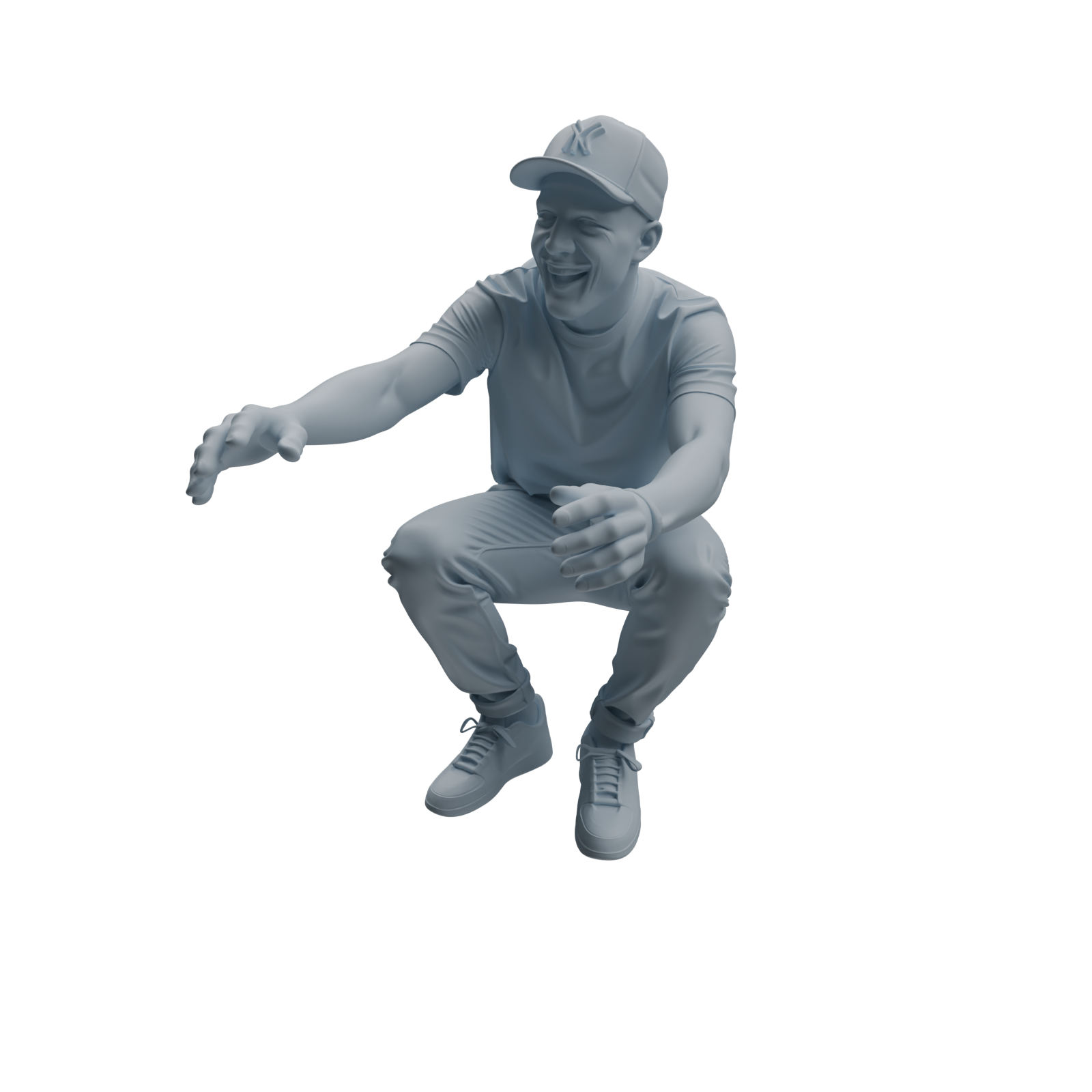 Detail view of MRY-SFW LYTR1041 Joyful Interactive Male Character Modern Model 4 pcs Model
