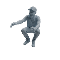 Detail view of MRY-SFW LYTR1041 Joyful Interactive Male Character Modern Model 4 pcs Model