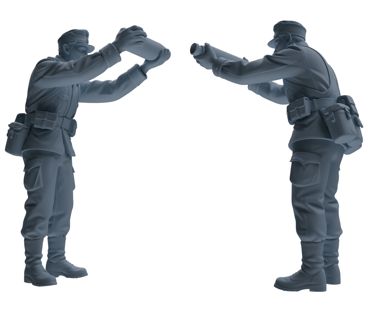 MRY-SFW SSTR191 Miniatures Soldier Model Kit Multi-Scenario Combat Soldier Pose Modern Model 5 pcs