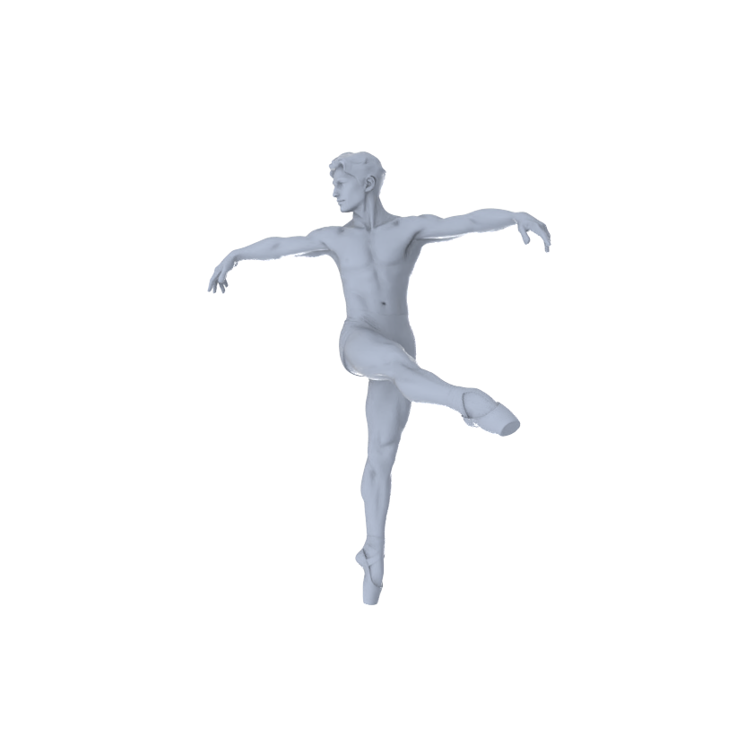 Detail view of MRY-SFW LYTR548 Modern Stage Ballet Dancers Pose Group of 5 Miniature Car Diorama Figures Scene Props Accessories Resin Model