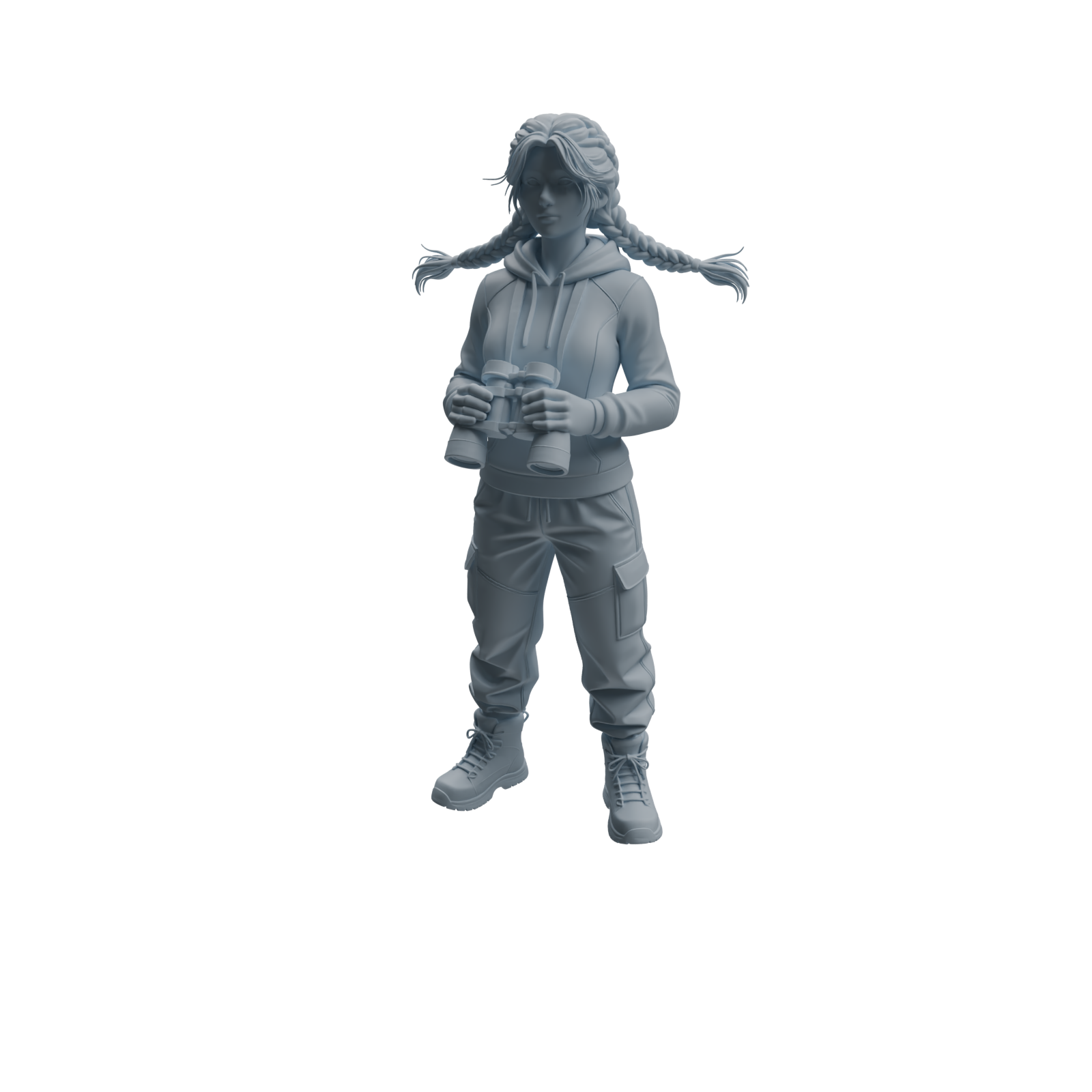 Detail view of MRY-SFW LYTR1027 Outdoor Adventure Activity Female Character Modern Model 4 pcs Model