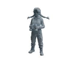 Detail view of MRY-SFW LYTR1027 Outdoor Adventure Activity Female Character Modern Model 4 pcs Model