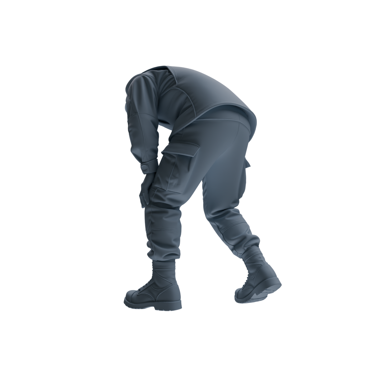 MRY-SFW SSTR185 Miniatures Soldier Model Kit Combat Engineer Soldier Pose Modern Model 4 pcs — detail view 8