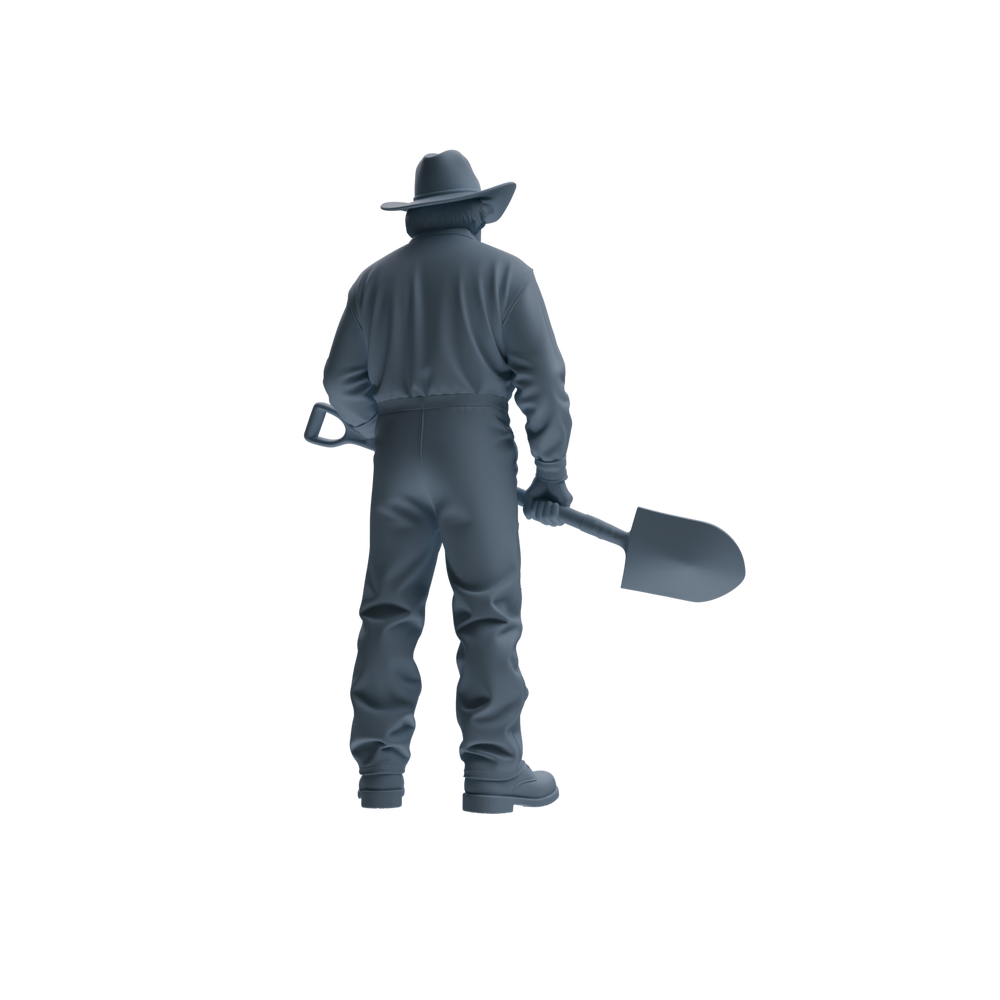 Detail view of MRY-SFW LYTR922 Farm Cowboy Worker Multi-pose Modern Model 3 pcs Model