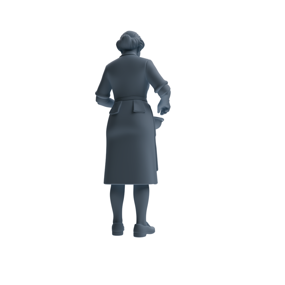 Detail view of MRY-SFW LYTR923 Cooking Woman Multi-pose Modern Model 3 pcs Model