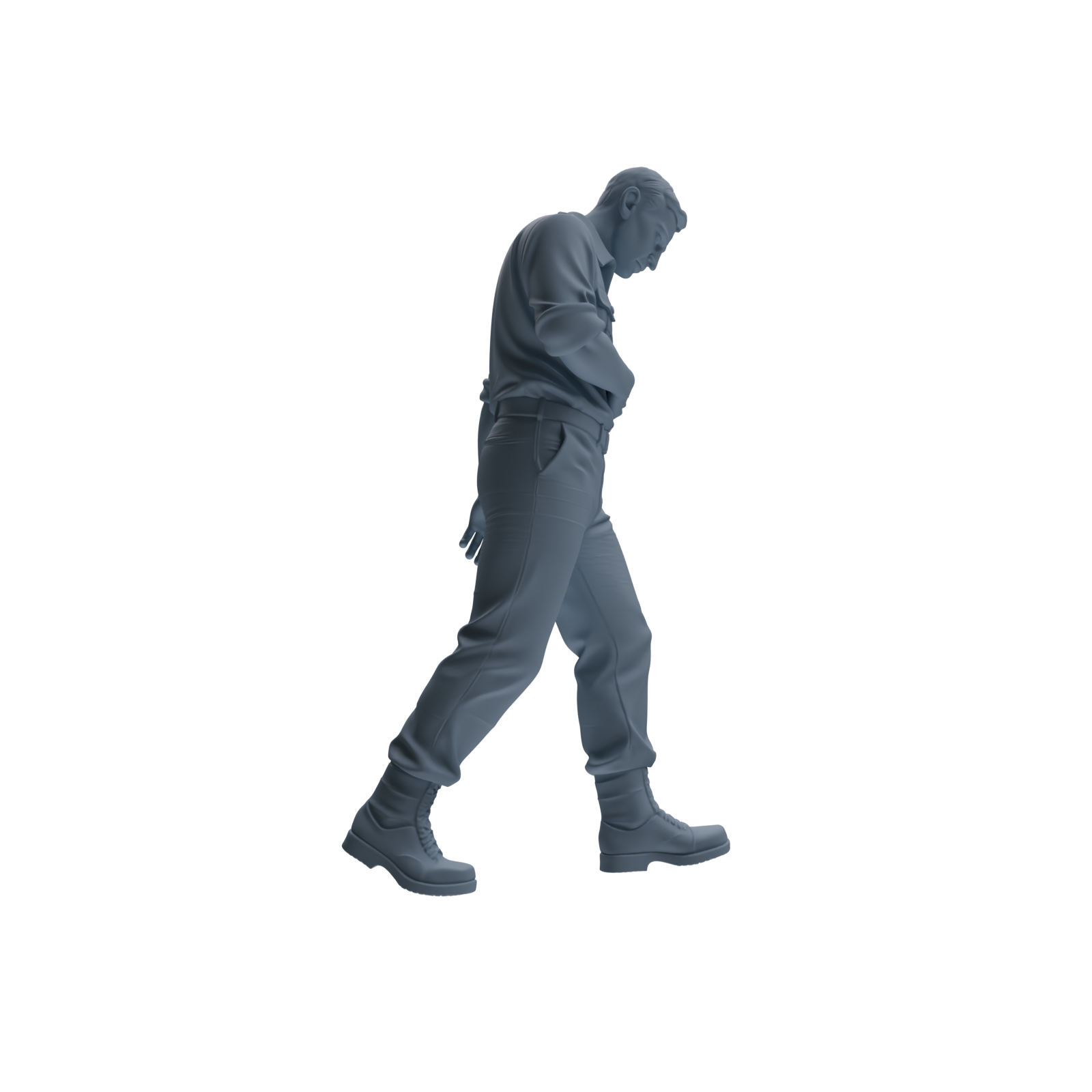 MRY-SFW SSTR178 Miniatures Soldier Model Kit Resting Soldier Pose Modern Model 6 pcs