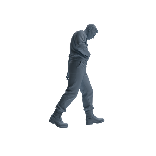 MRY-SFW SSTR178 Miniatures Soldier Model Kit Resting Soldier Pose Modern Model 6 pcs