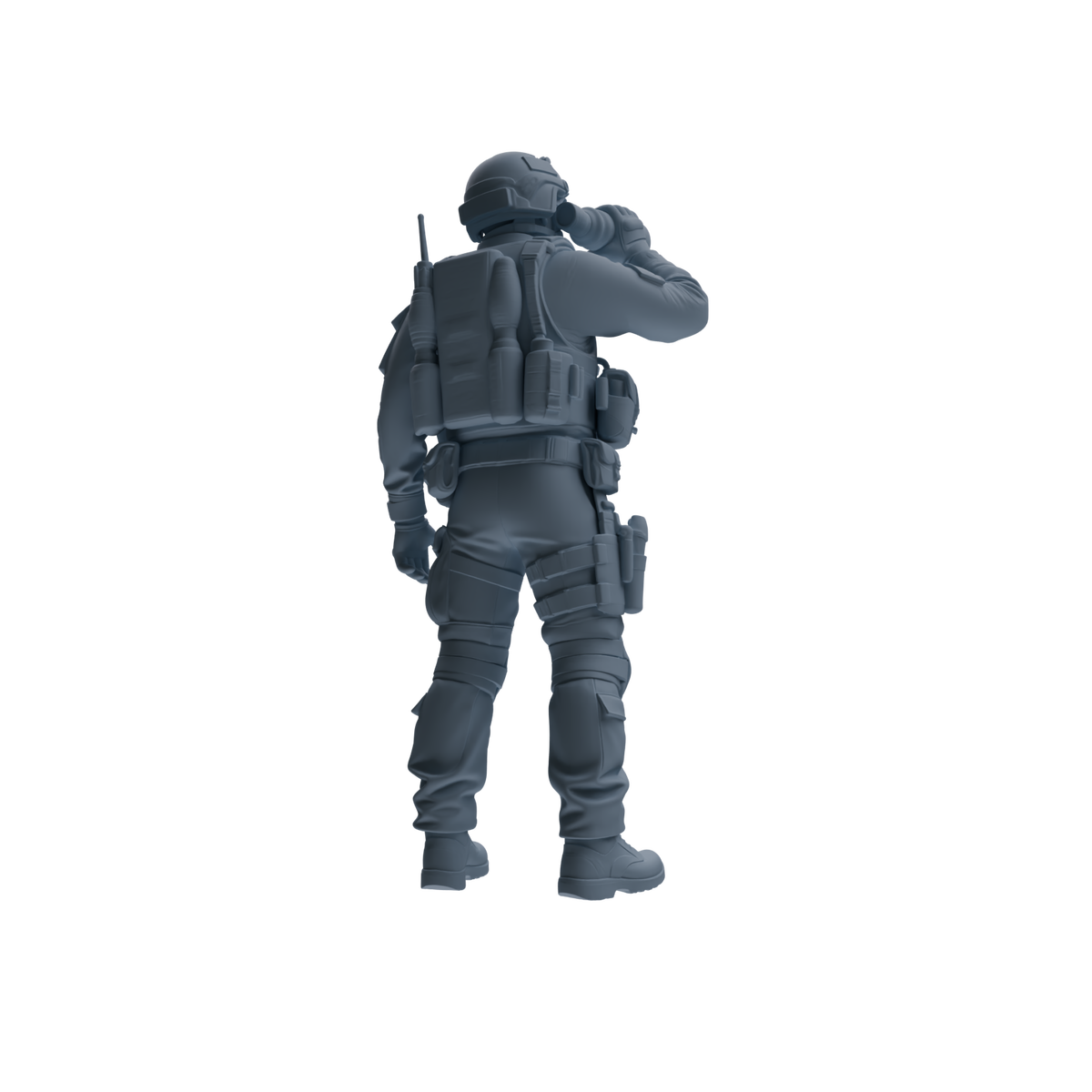 MRY-SFW SSTR181 Miniatures Soldier Model Kit Combat Soldier Pose Modern Model 6 pcs — detail view 8