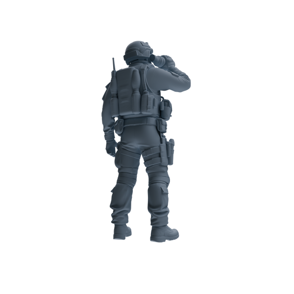 MRY-SFW SSTR181 Miniatures Soldier Model Kit Combat Soldier Pose Modern Model 6 pcs