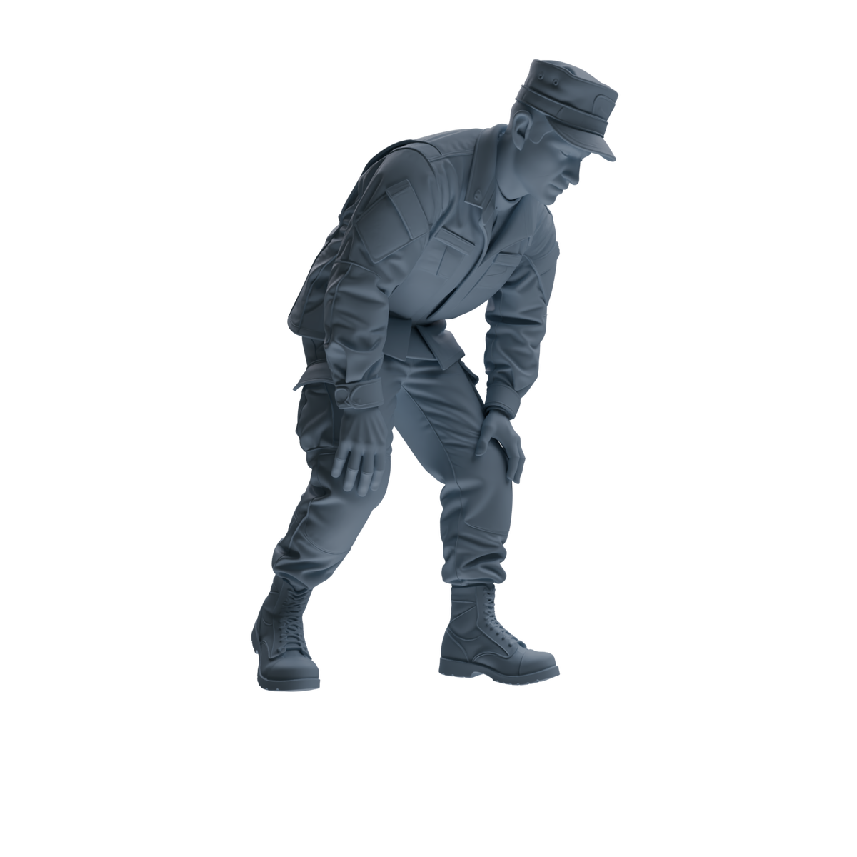 MRY-SFW SSTR185 Miniatures Soldier Model Kit Combat Engineer Soldier Pose Modern Model 4 pcs — detail view 9