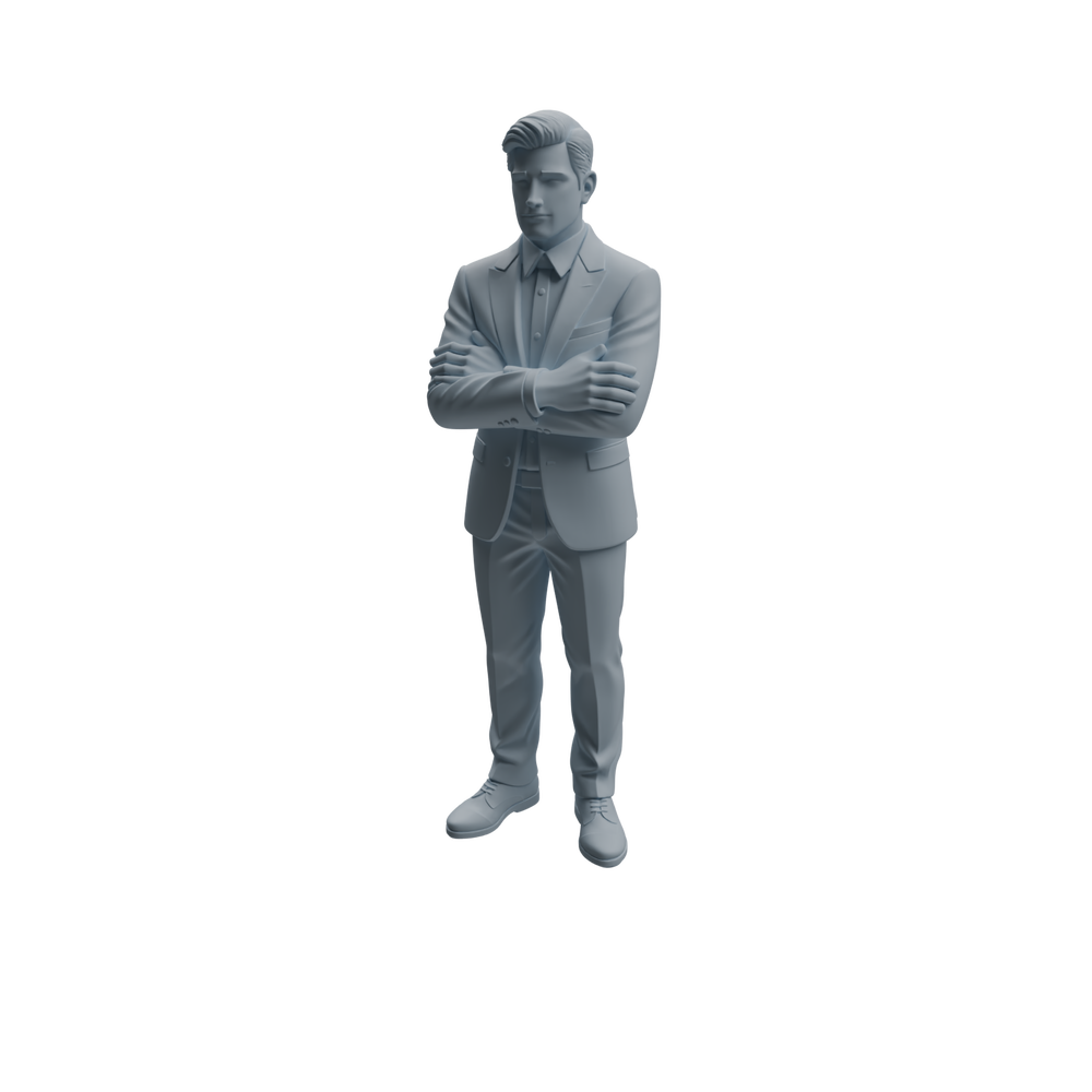Detail view of MRY-SFW LYTR944 Suit Man Character Modern Model 4 pcs Model