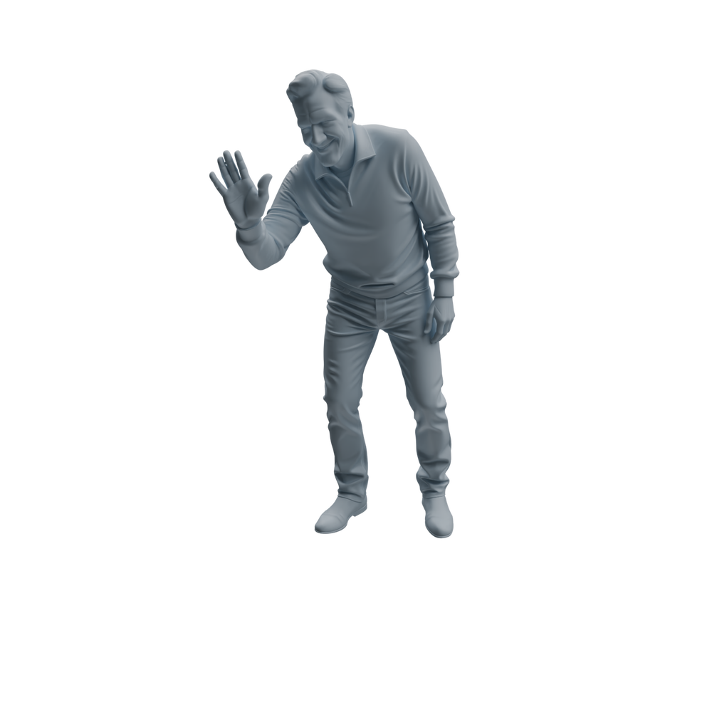 Detail view of MRY-SFW LYTR991 Urban Commuter Man Character Modern Model 3 pcs Model