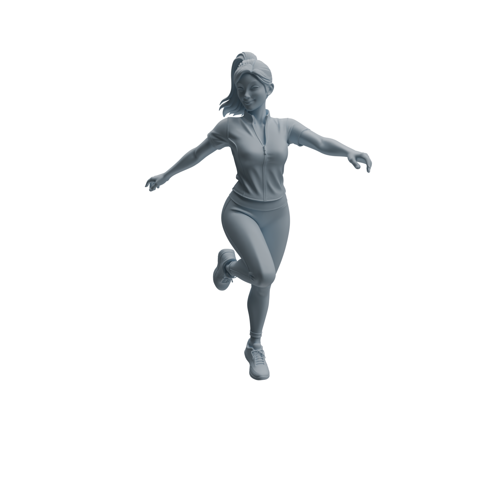 Detail view of MRY-SFW LYTR967 Sports-Scene PE Teacher Character Modern Model 4 pcs Model