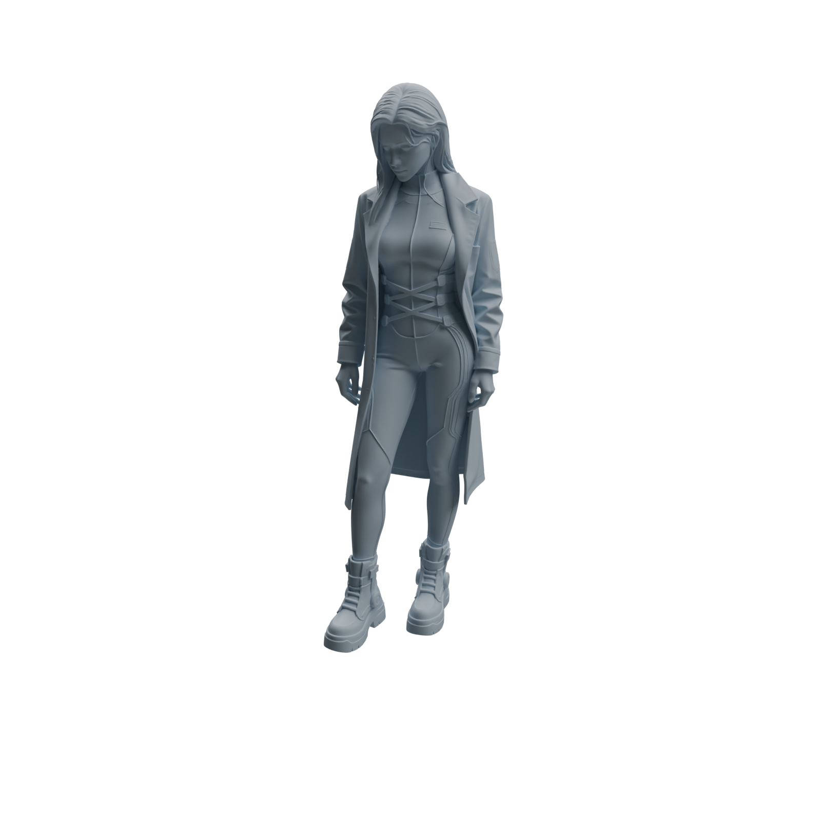 Detail view of MRY-SFW LYTR1005 Female Doctor in Different Poses Character Modern Model 3 pcs Model