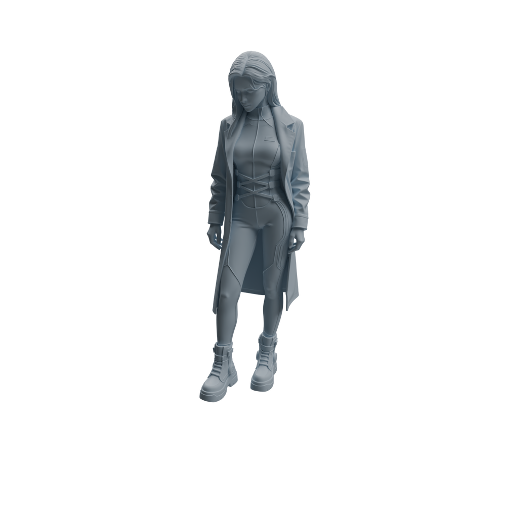 Detail view of MRY-SFW LYTR1005 Female Doctor in Different Poses Character Modern Model 3 pcs Model