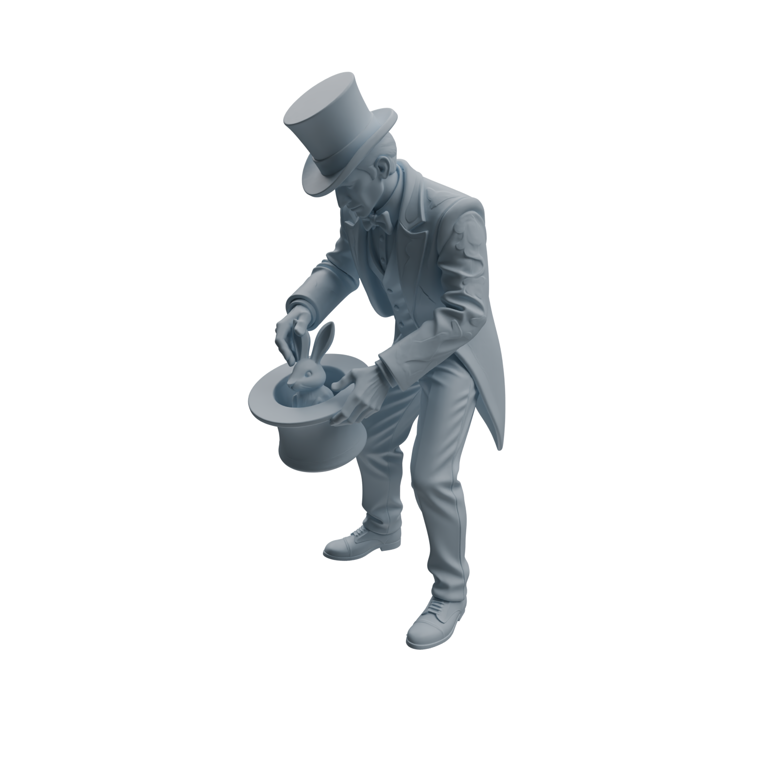 Detail view of MRY-SFW LYTR1045 Magician Performance Character Modern Model 3 pcs Model