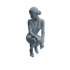 Detail view of MRY-SFW LYTR973 Business Workplace Woman Character Modern Model 4 pcs Model