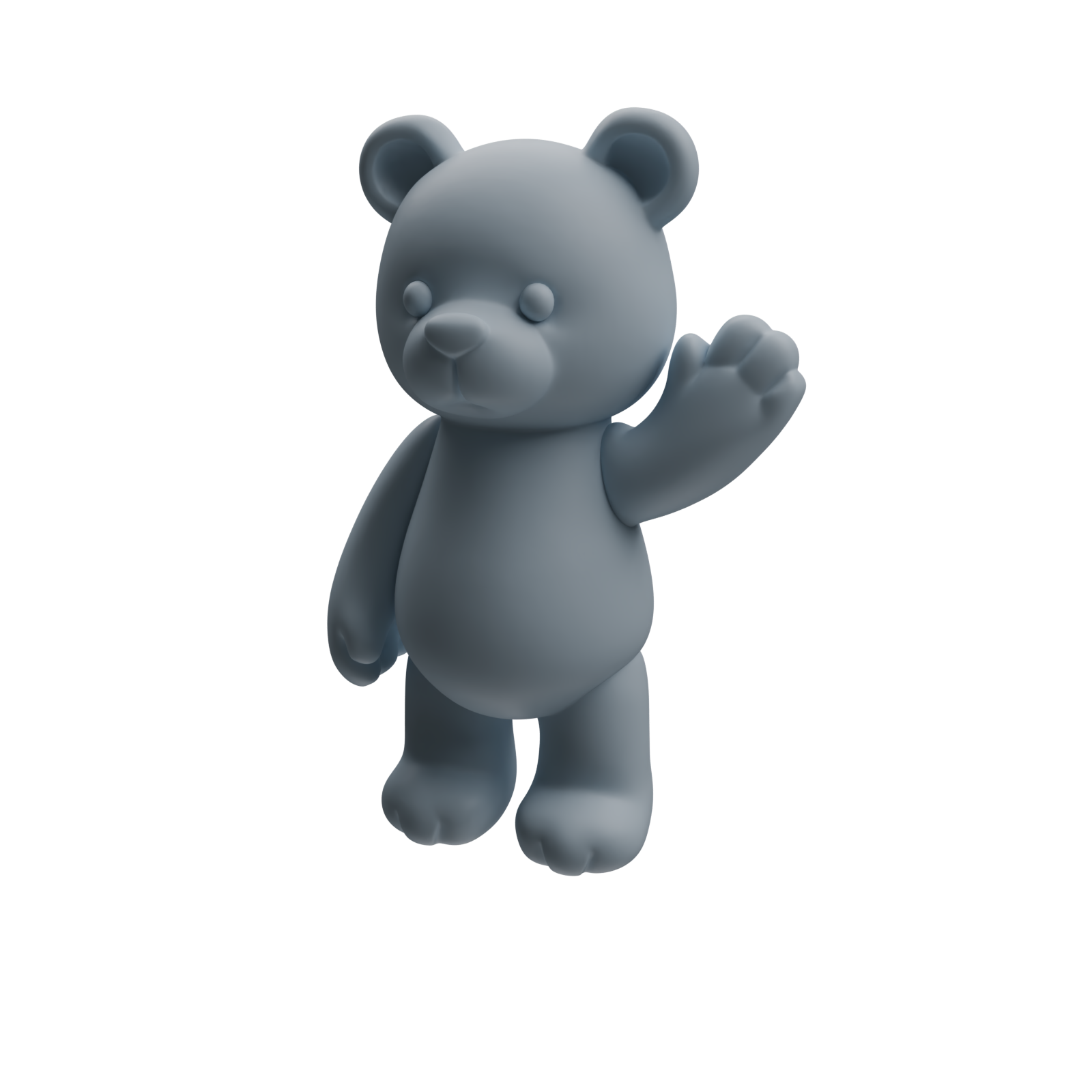 Detail view of MRY-SFW LYTR1048 Cartoon Bear & Cat Animal Modern Model 4 pcs Model
